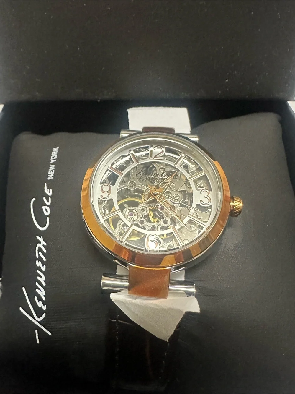 Kenneth Cole New York Women's Automatic Bicolour Skeleton Watch